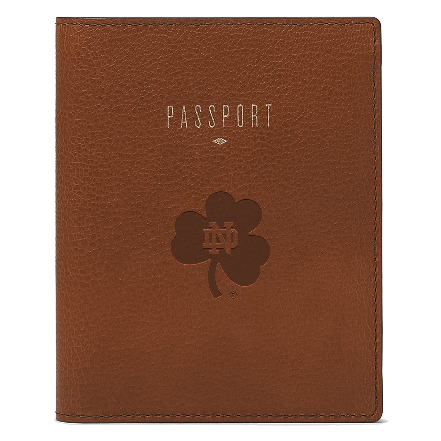 Fossil  Brown Notre Dame Fighting Irish Travel RFID Passport Case