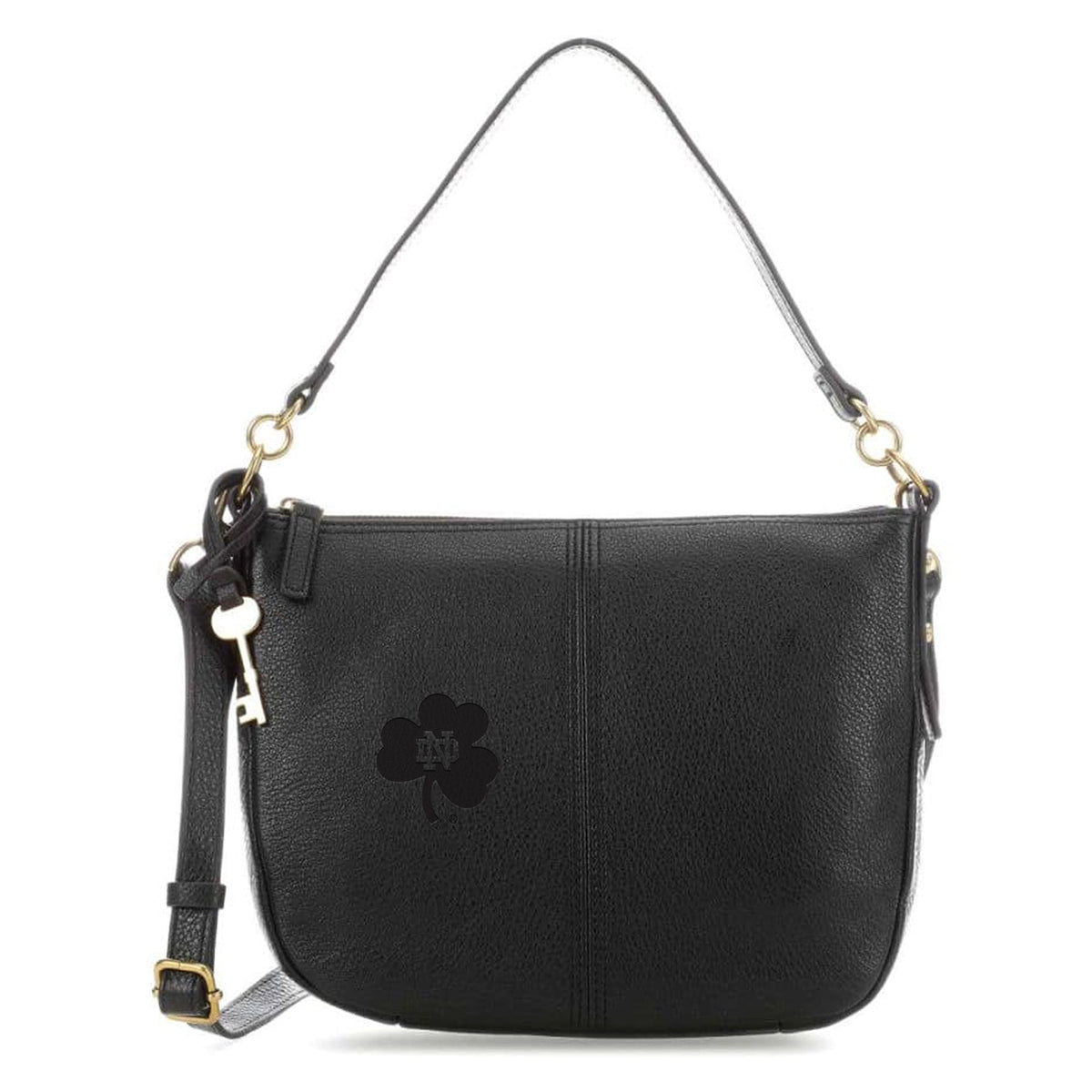 Women's Fossil  Black Notre Dame Fighting Irish Jolie Crossbody Bag