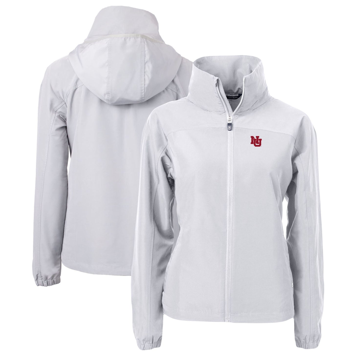 Women's Cutter & Buck Gray Nebraska Huskers Charter Full-Zip Jacket