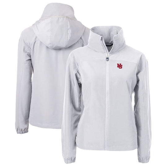 Women's Cutter & Buck Gray Nebraska Huskers Charter Full-Zip Jacket