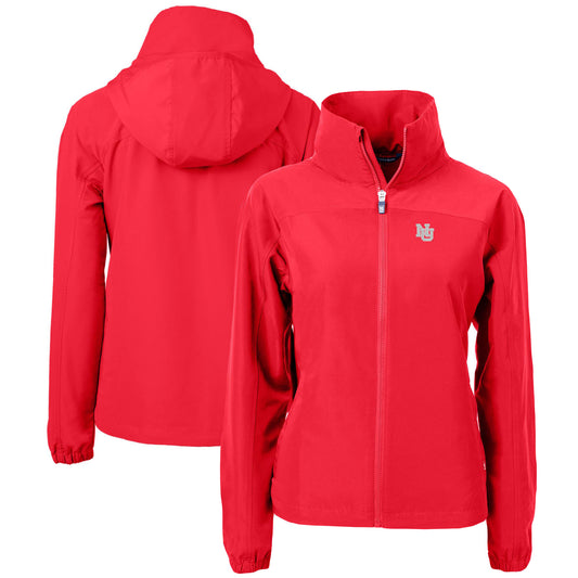 Women's Cutter & Buck Scarlet Nebraska Huskers Charter Full-Zip Jacket