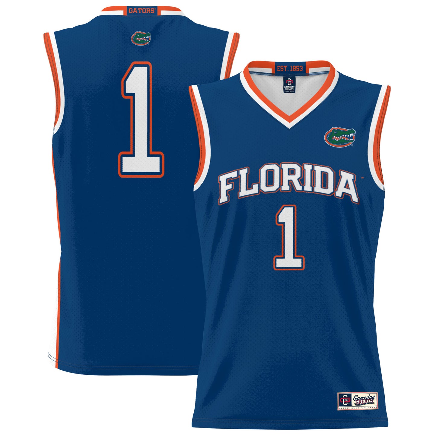 Youth GameDay Greats #1 Royal Florida Gators Lightweight Basketball Jersey