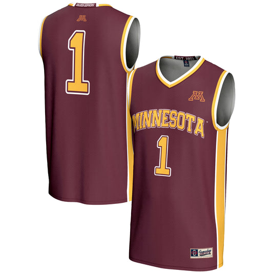 Youth GameDay Greats #1 Maroon Minnesota Golden Gophers Lightweight Basketball Jersey