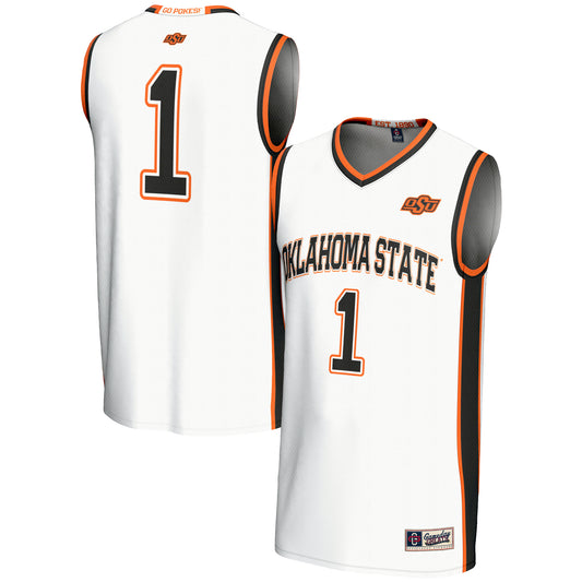 Unisex GameDay Greats #1 White Oklahoma State Cowboys Lightweight Basketball Jersey