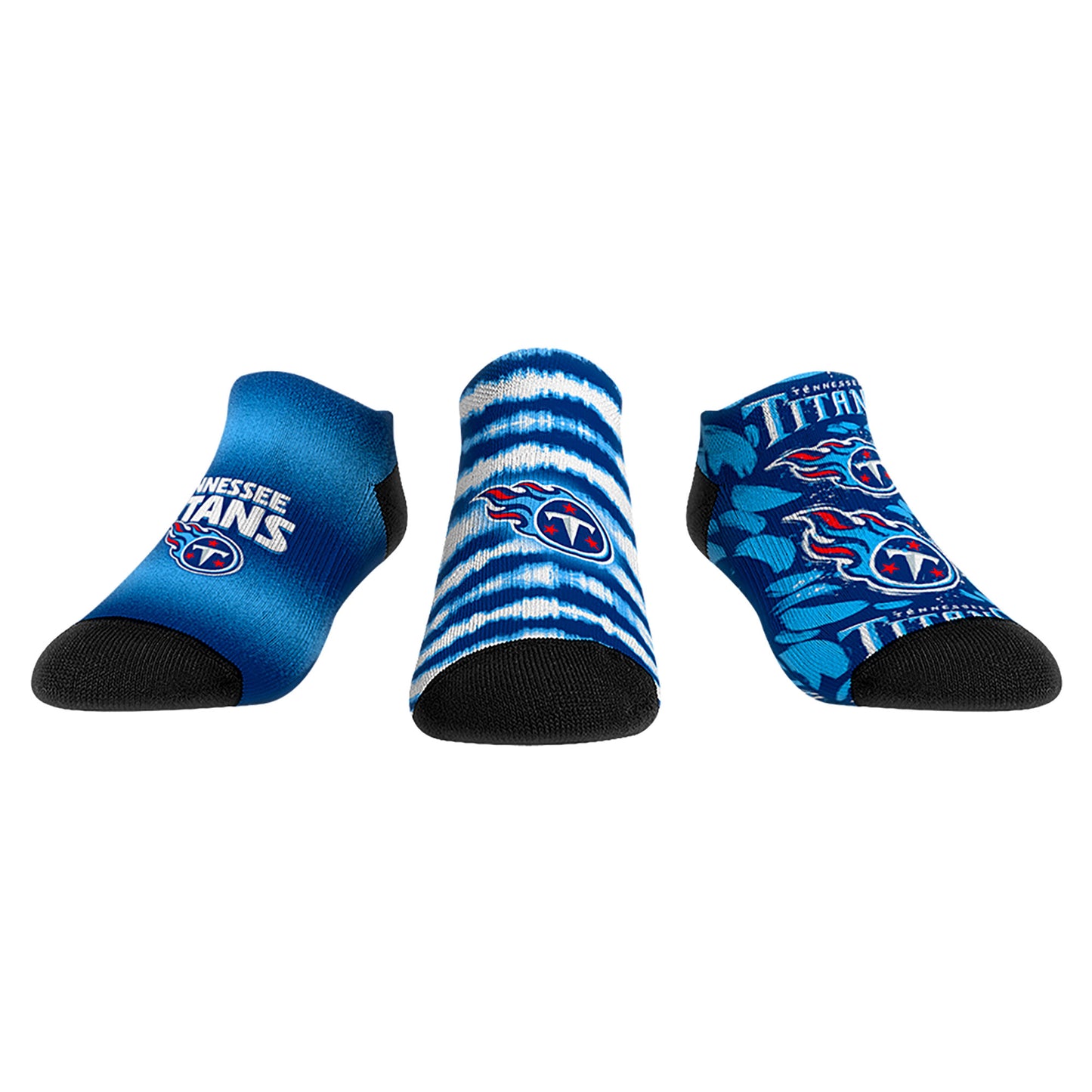 Unisex Rock Em Socks Tennessee Titans Make Some Noise Three-Pack Low-Cut Socks Set