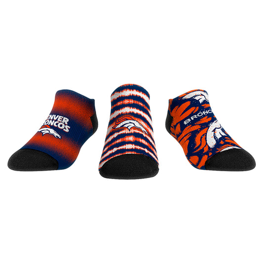 Youth Rock Em Socks Denver Broncos Make Some Noise Three-Pack Low-Cut Socks Set