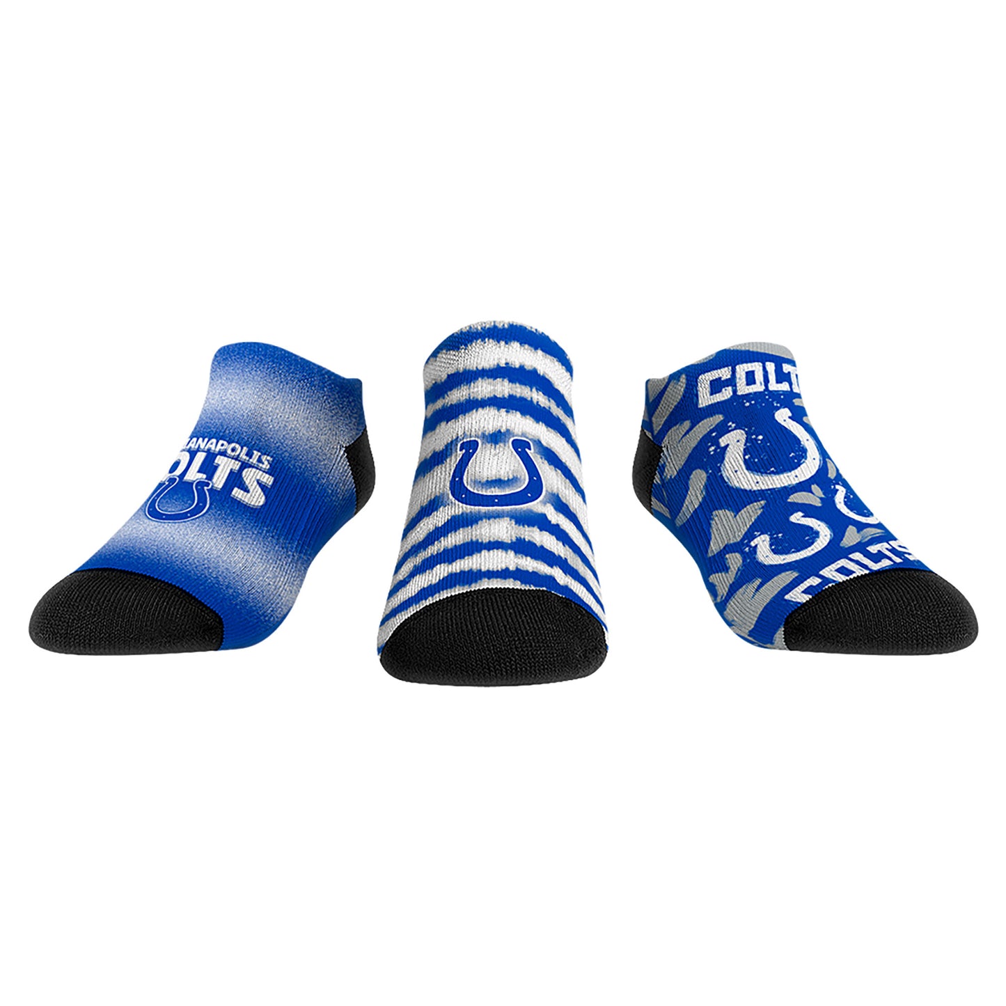 Youth Rock Em Socks Indianapolis Colts Make Some Noise Three-Pack Low-Cut Socks Set