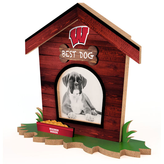 Wisconsin Badgers Dog House Photo Frame