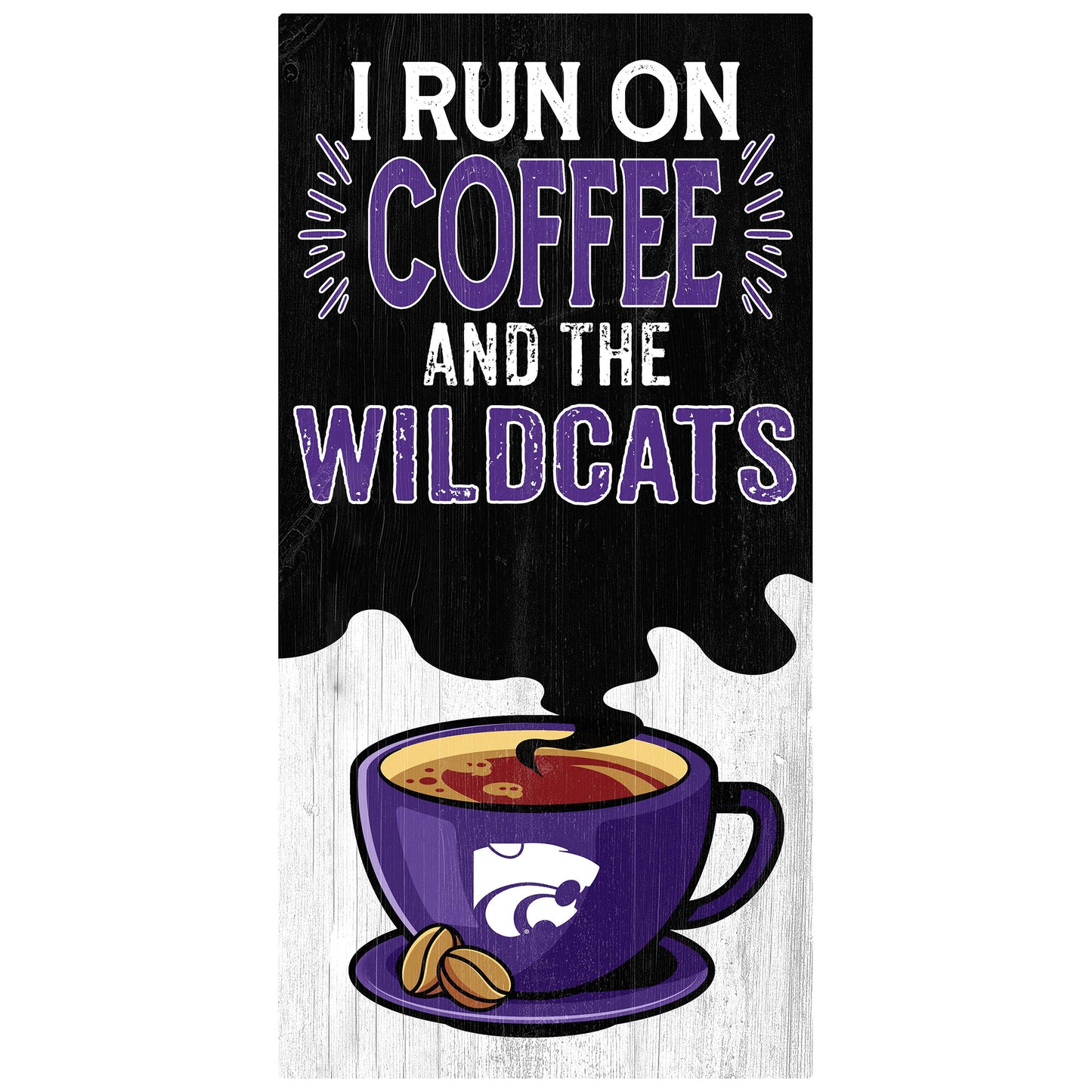 Kansas State Wildcats 6" x 12" Coffee Wall Art