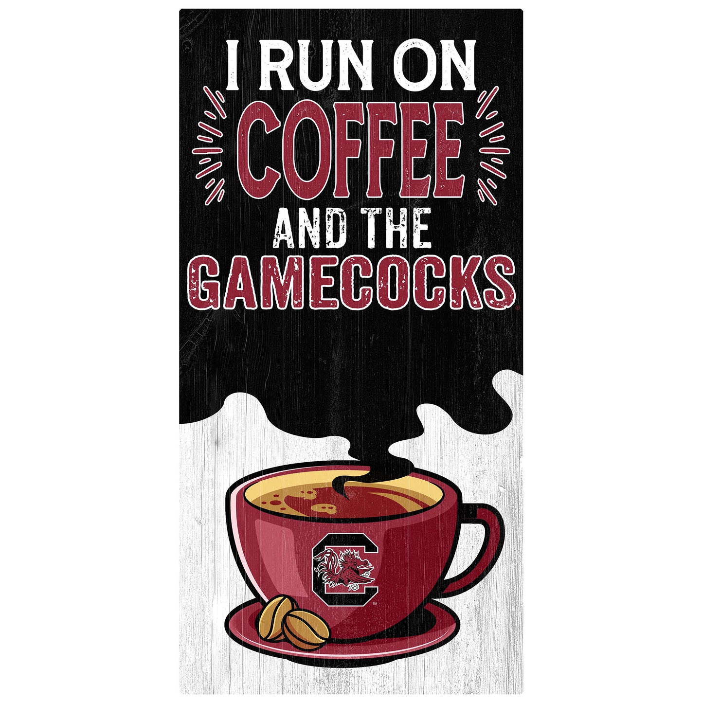 South Carolina Gamecocks 6" x 12" Coffee Wall Art