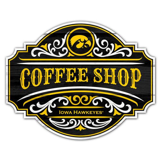 Iowa Hawkeyes 12" Coffee Tavern Sign