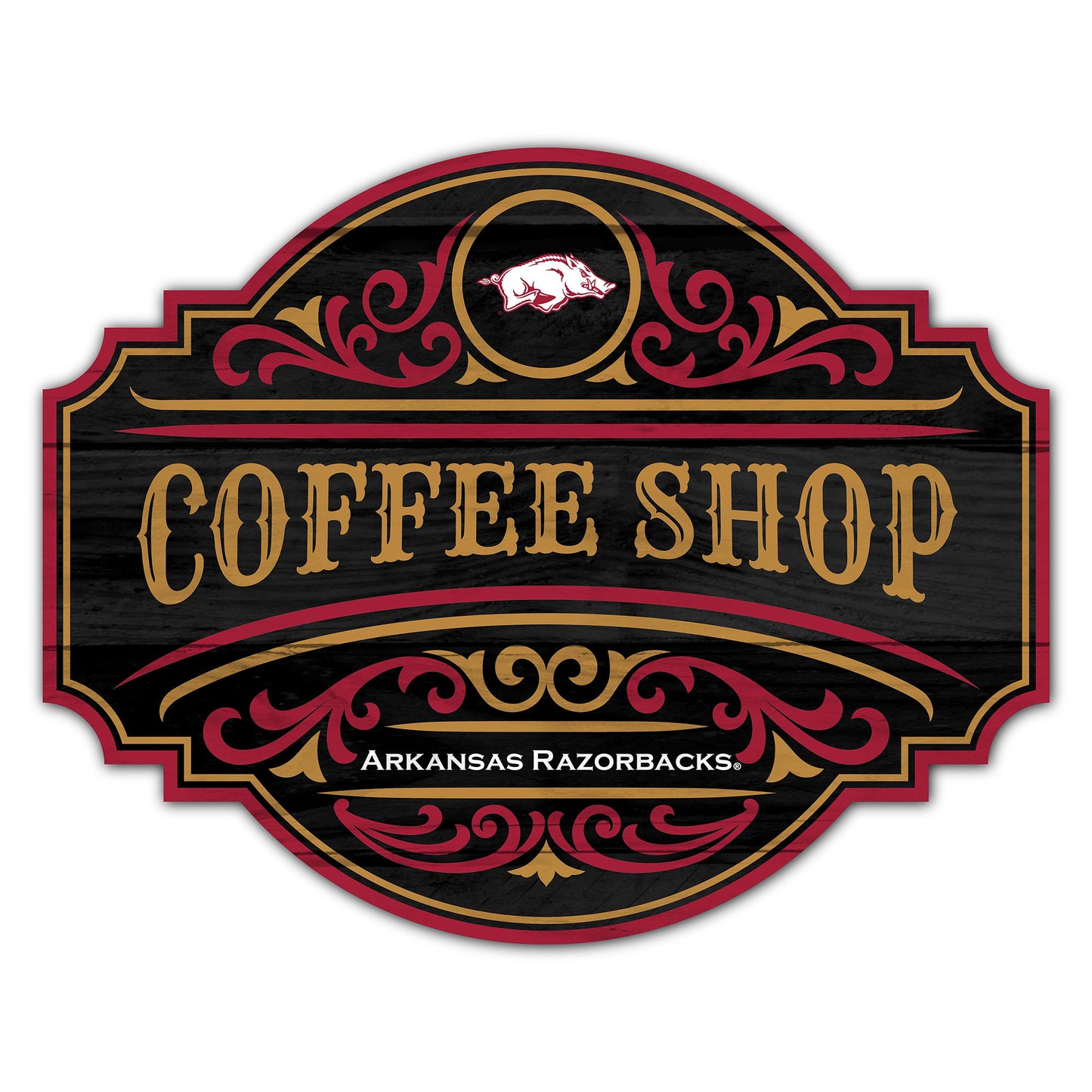 Arkansas Razorbacks 12" Coffee Tavern Sign