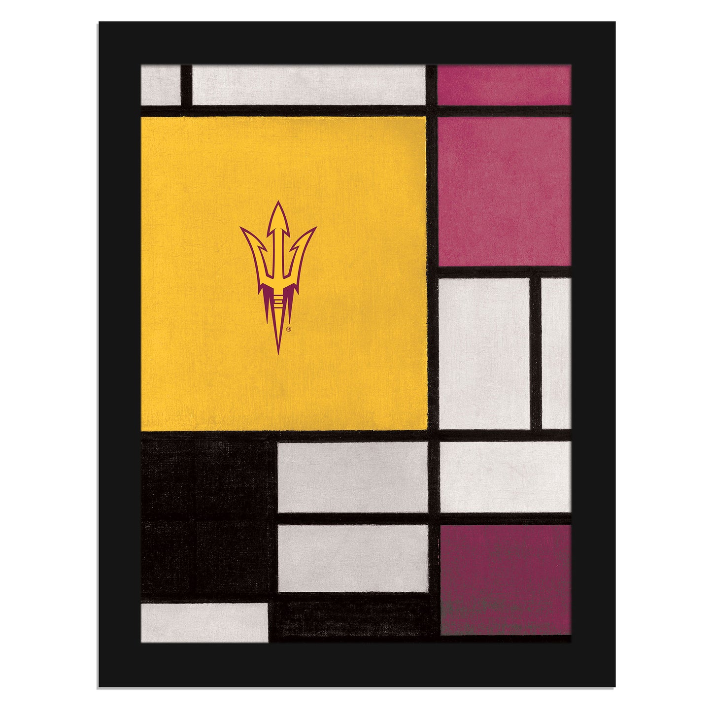 Arizona State Sun Devils 12" x 16" Team Composition Framed Fine Art Print