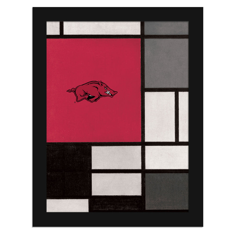Arkansas Razorbacks 12" x 16" Team Composition Framed Fine Art Print