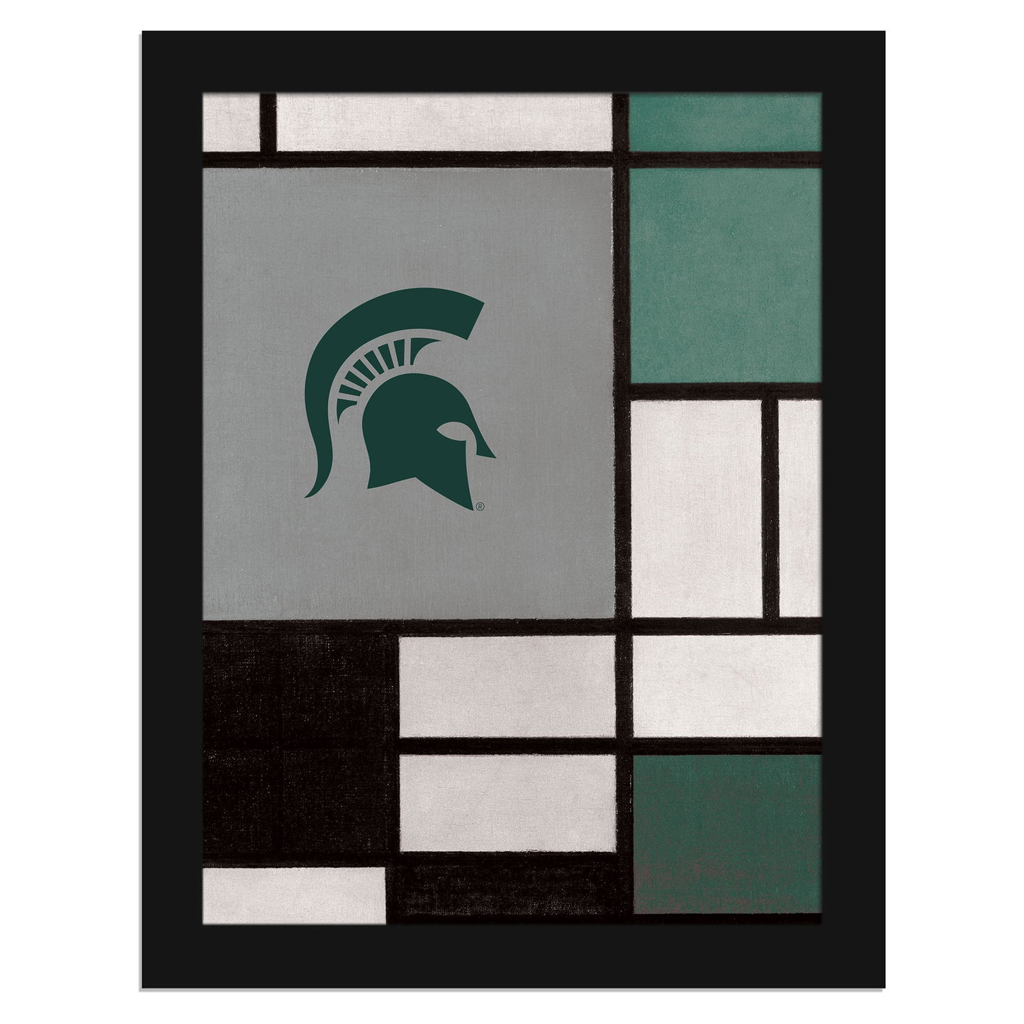 Michigan State Spartans 12" x 16" Team Composition Framed Fine Art Print