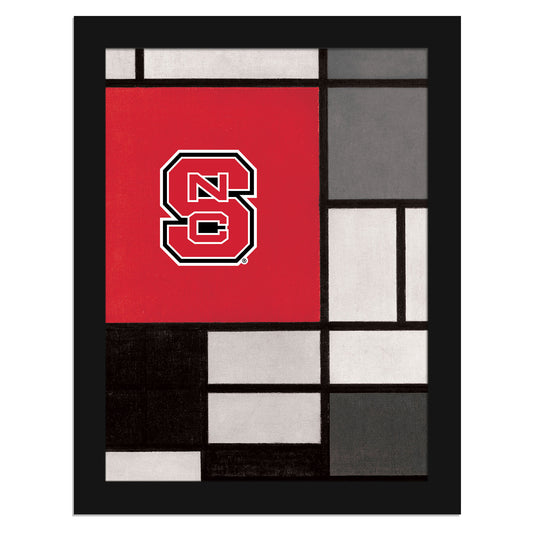 NC State Wolfpack 12" x 16" Team Composition Framed Fine Art Print