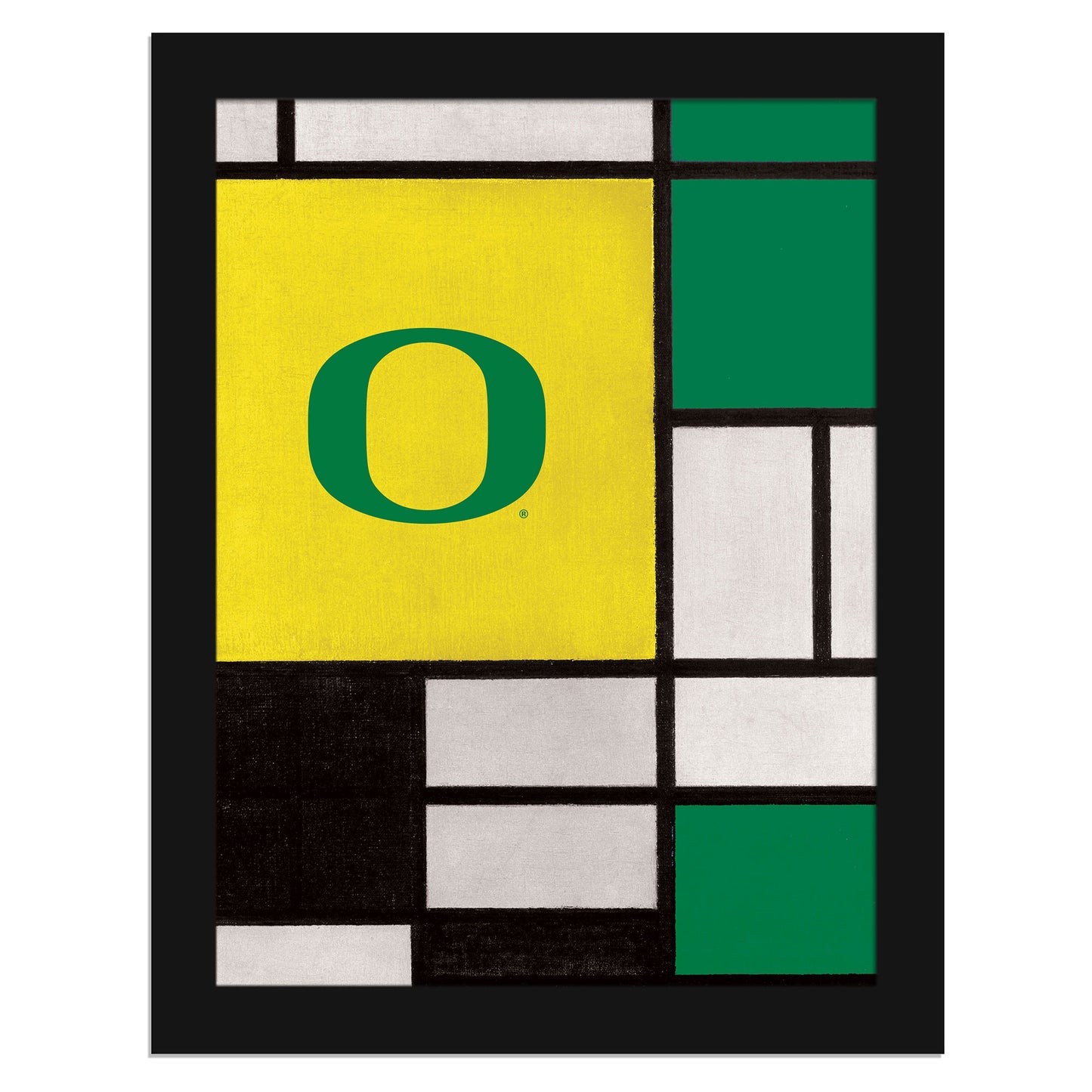 Oregon Ducks 12" x 16" Team Composition Framed Fine Art Print