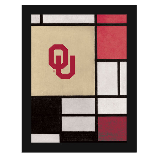 Oklahoma Sooners 12" x 16" Team Composition Framed Fine Art Print