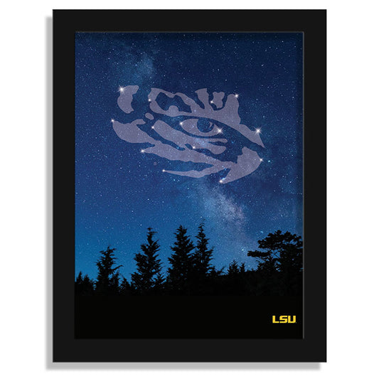 LSU Tigers 12" x 16" In The Stars Framed Art Print
