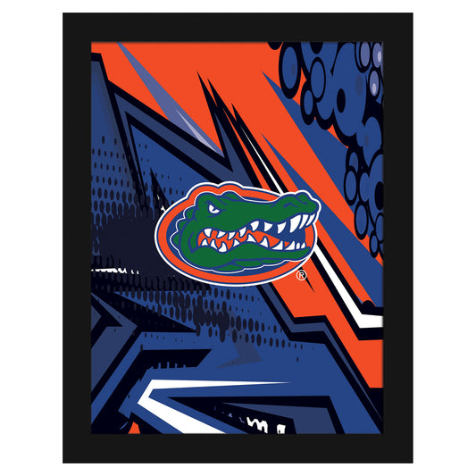 Florida Gators 12" x 16" Team Comic Framed Art Print