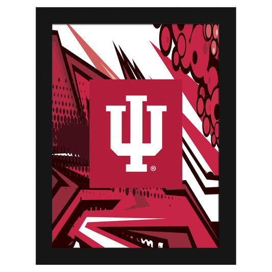 Indiana Hoosiers 12" x 16" Team Comic Framed Art Print