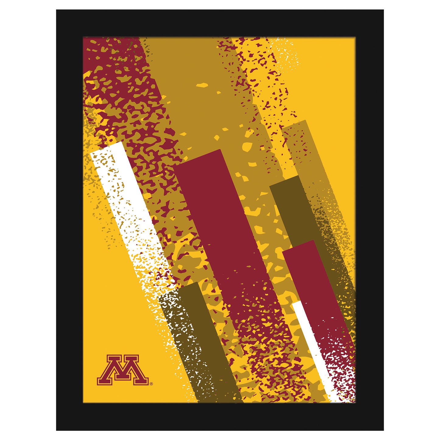 Minnesota Golden Gophers 12" x 16" Team Color Framed Art Print