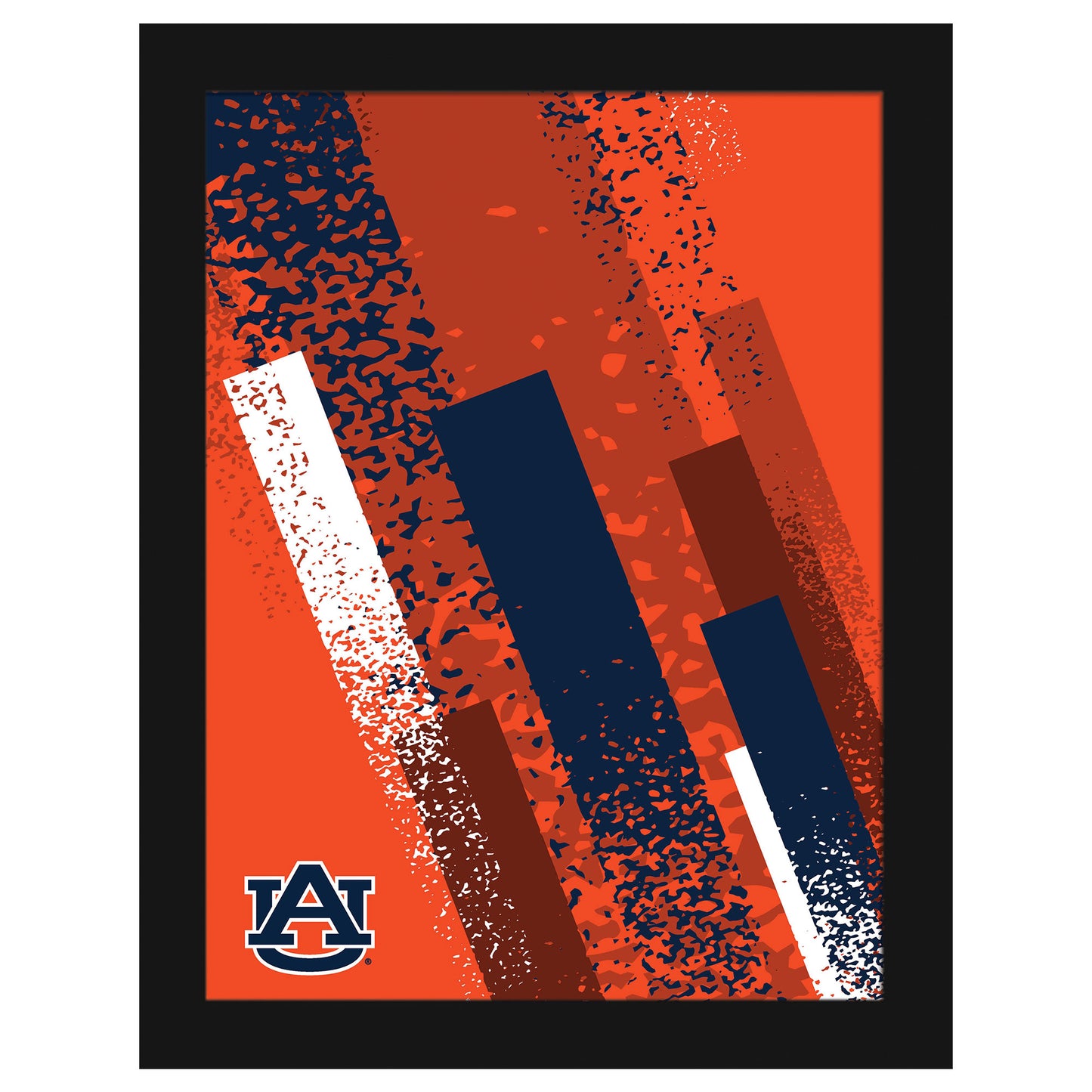 Auburn Tigers 12" x 16" Team Color Framed Art Print