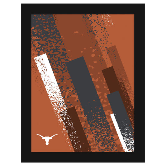 Texas Longhorns 12" x 16" Team Color Framed Art Print