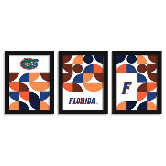 Florida Gators 12" x 16" Framed Minimalist Print Set