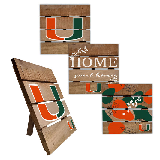 Miami Hurricanes Four-Piece Hot Plate Set