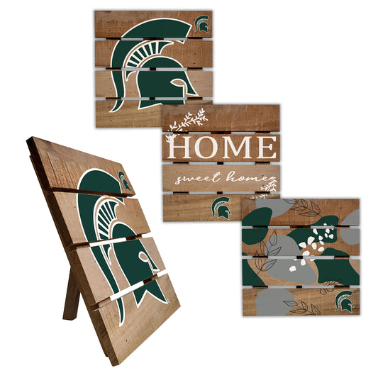 Michigan State Spartans Four-Piece Hot Plate Set