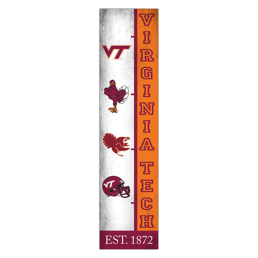 Virginia Tech Hokies 6" x 24" Progression Wood Sign