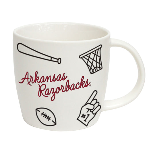 Arkansas Razorbacks 18oz. Playmaker Mug