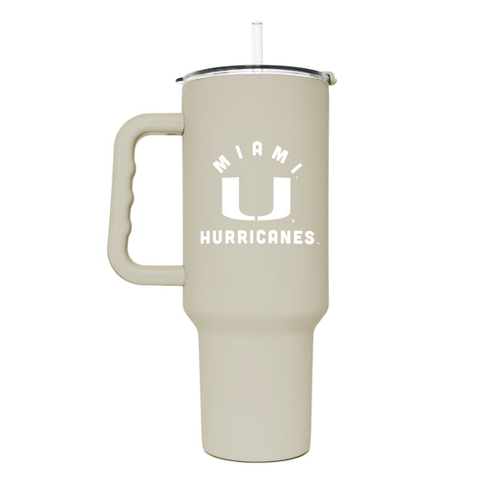 Miami Hurricanes 40oz. Sand Soft Touch Tumbler