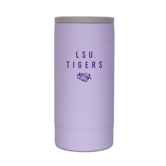 LSU Tigers 12oz. Lavender Soft Touch Slim Coolie