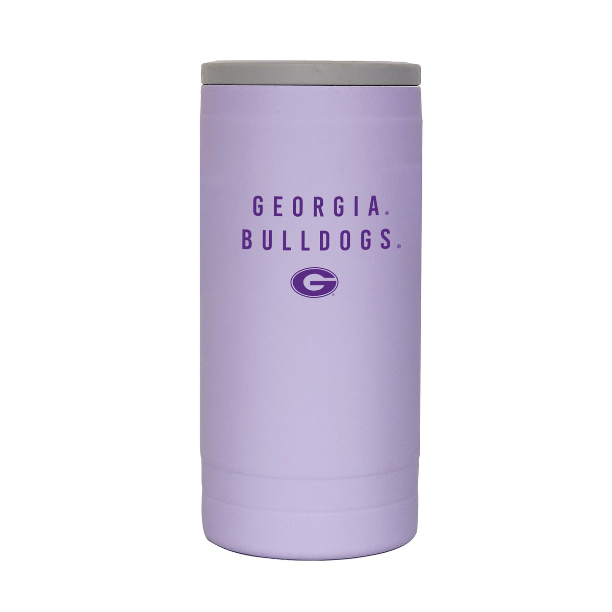 Georgia Bulldogs 12oz. Lavender Soft Touch Slim Coolie