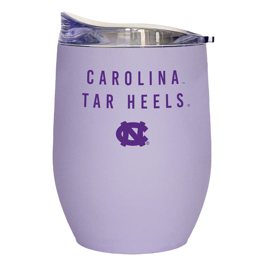 North Carolina Tar Heels 16oz. Lavender Soft Touch Curved Tumbler