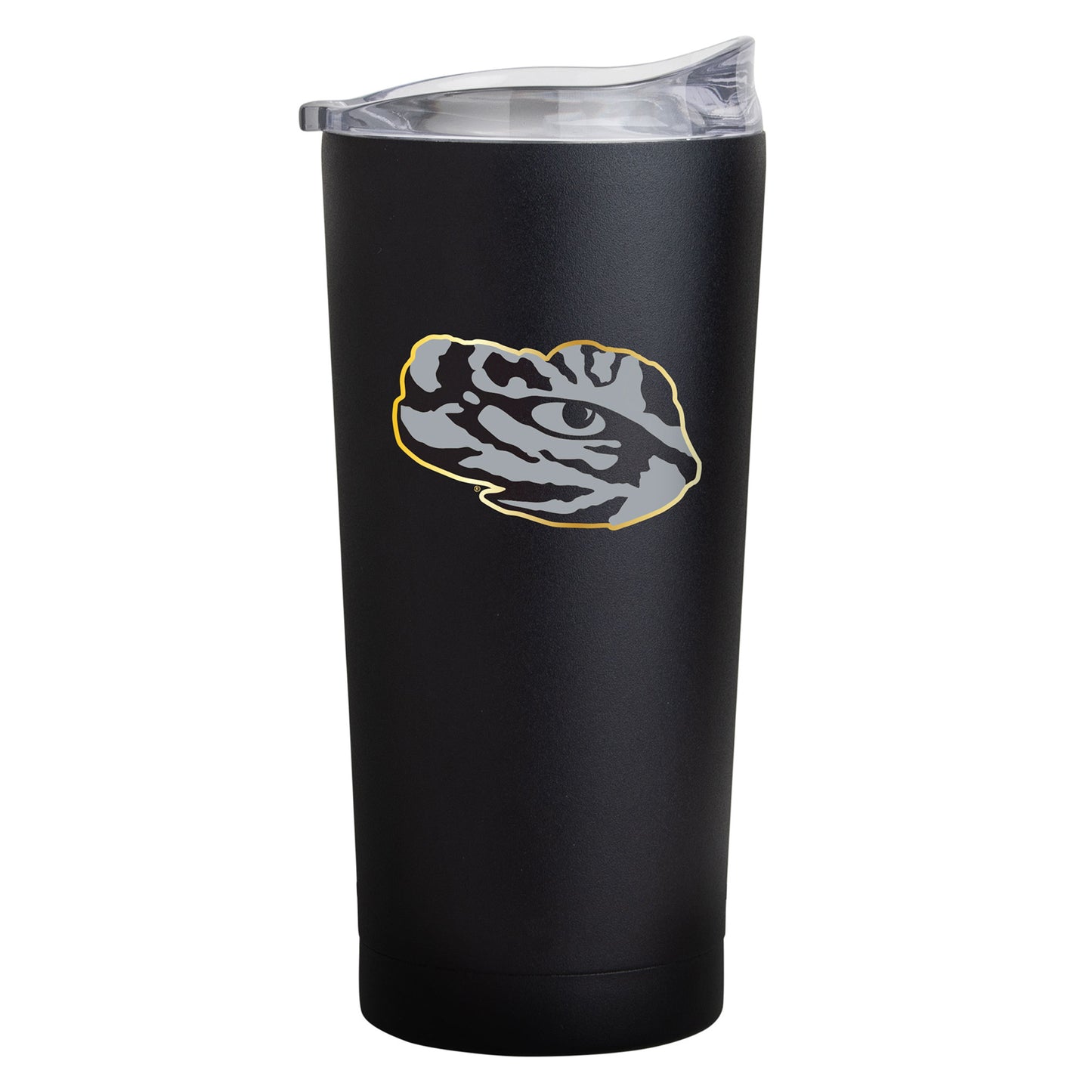 LSU Tigers Black Foil 20oz. Powder Coat Tumbler