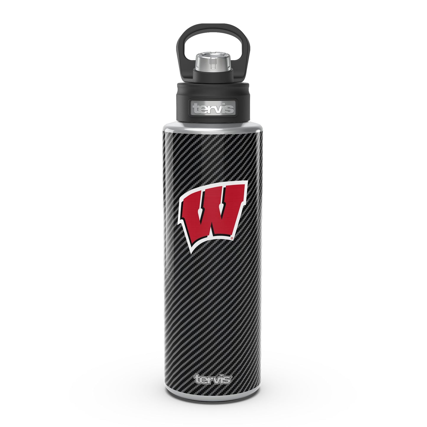 Tervis Wisconsin Badgers 40oz. Carbon Fiber Wide Mouth Water Bottle