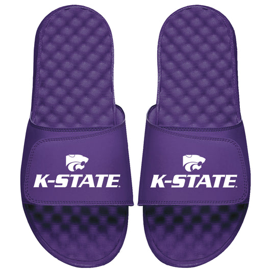 Men's ISlide  Kansas State Wildcats Stacked Logo Slide Sandals