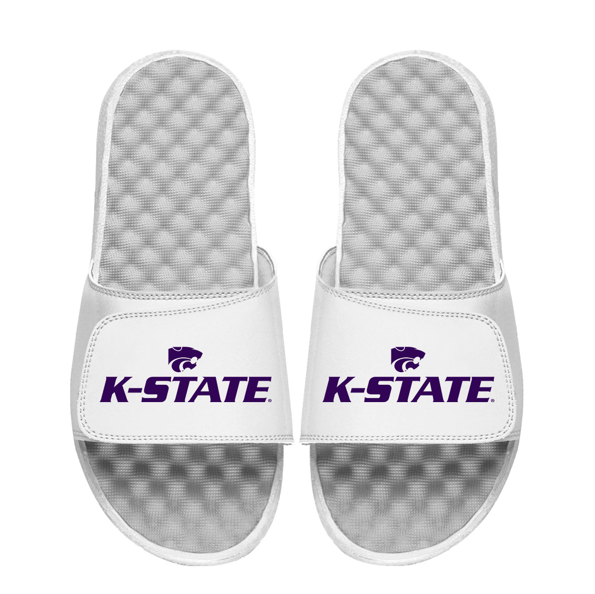 Men's ISlide  Kansas State Wildcats Stacked Logo Slide Sandals