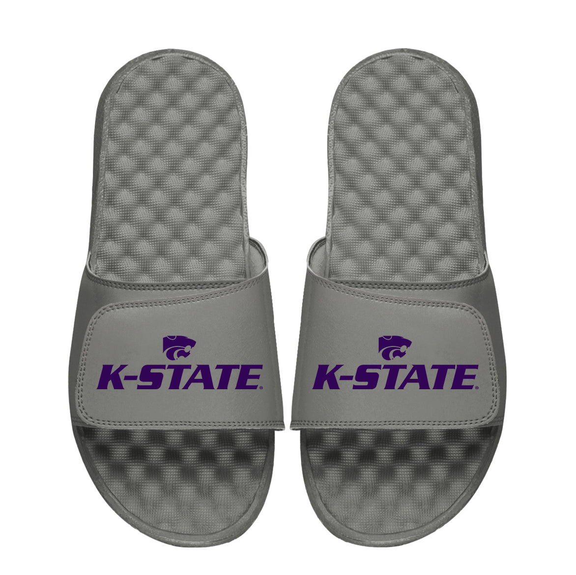 Men's ISlide  Kansas State Wildcats Stacked Logo Slide Sandals