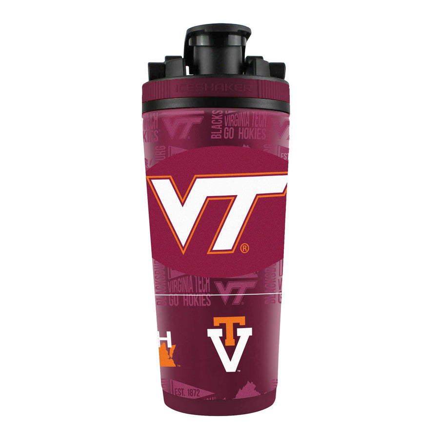 WinCraft Virginia Tech Hokies 26oz. 4D Stainless Steel Ice Shaker Bottle
