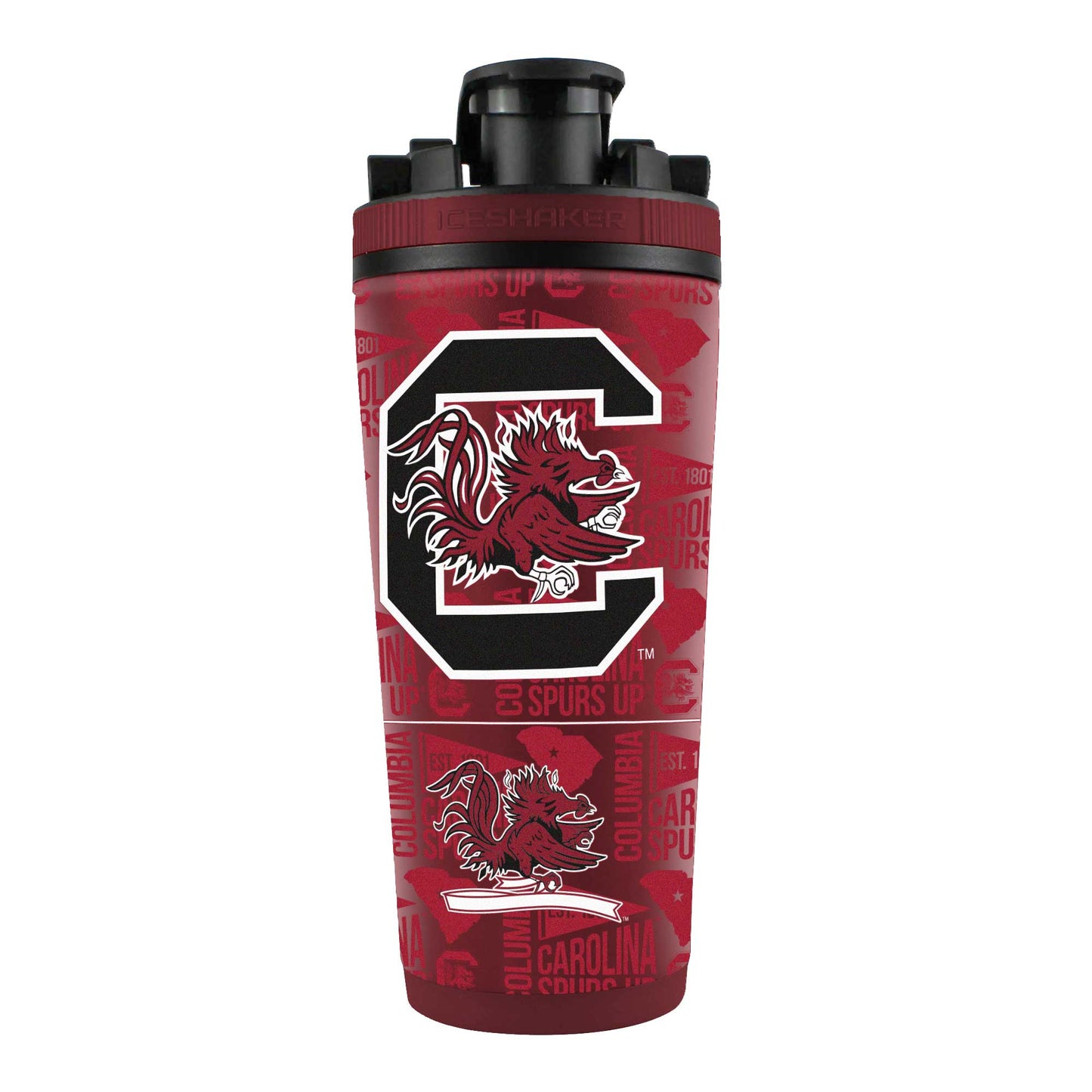 WinCraft South Carolina Gamecocks 26oz. 4D Stainless Steel Ice Shaker Bottle