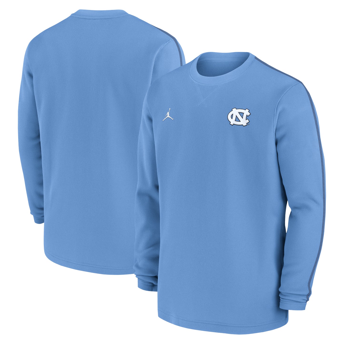 Men's Jordan Brand Carolina Blue North Carolina Tar Heels 2024 Sideline Coaches Long Sleeve Top