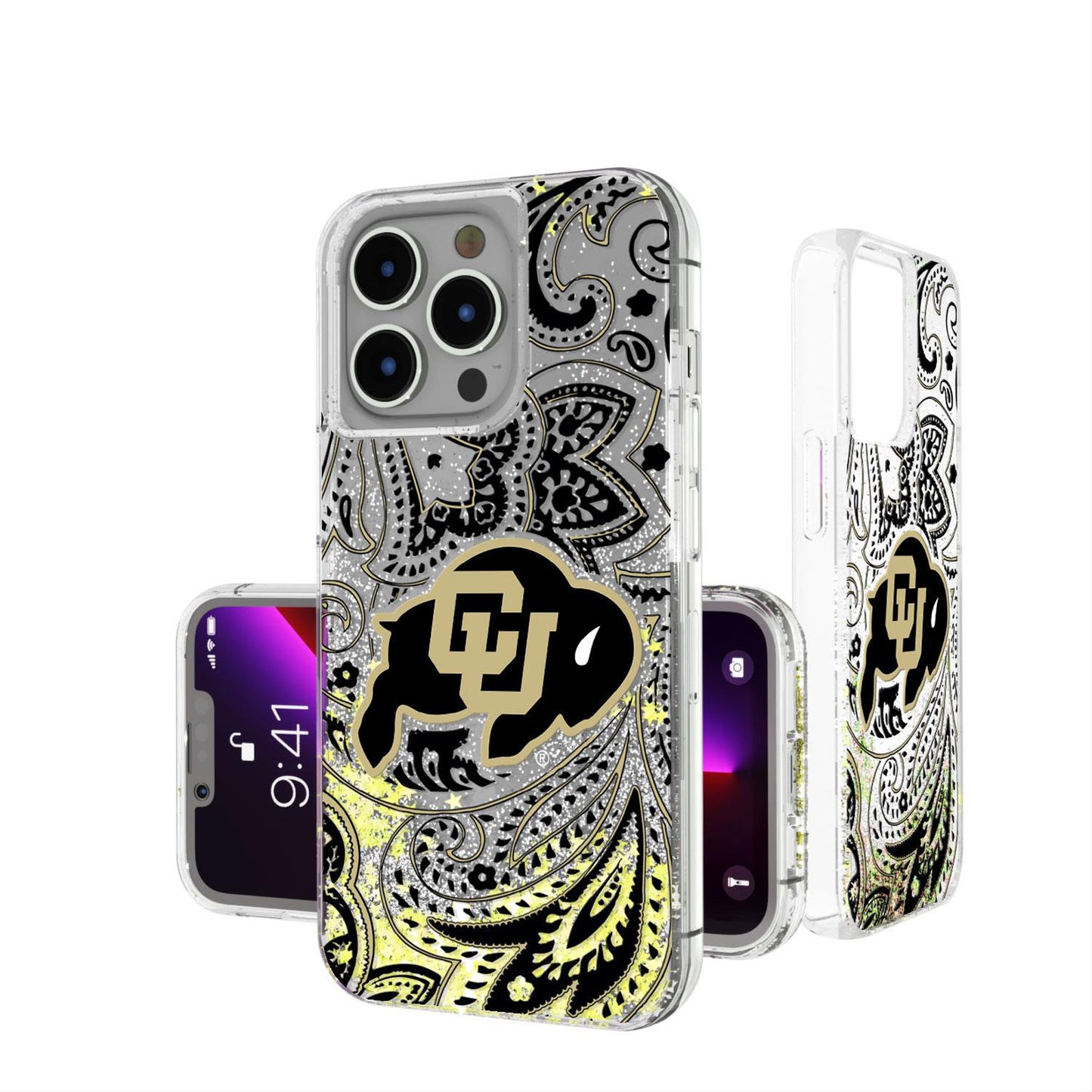 Keyscaper  Colorado Buffaloes Memories Print iPhone Glitter Case