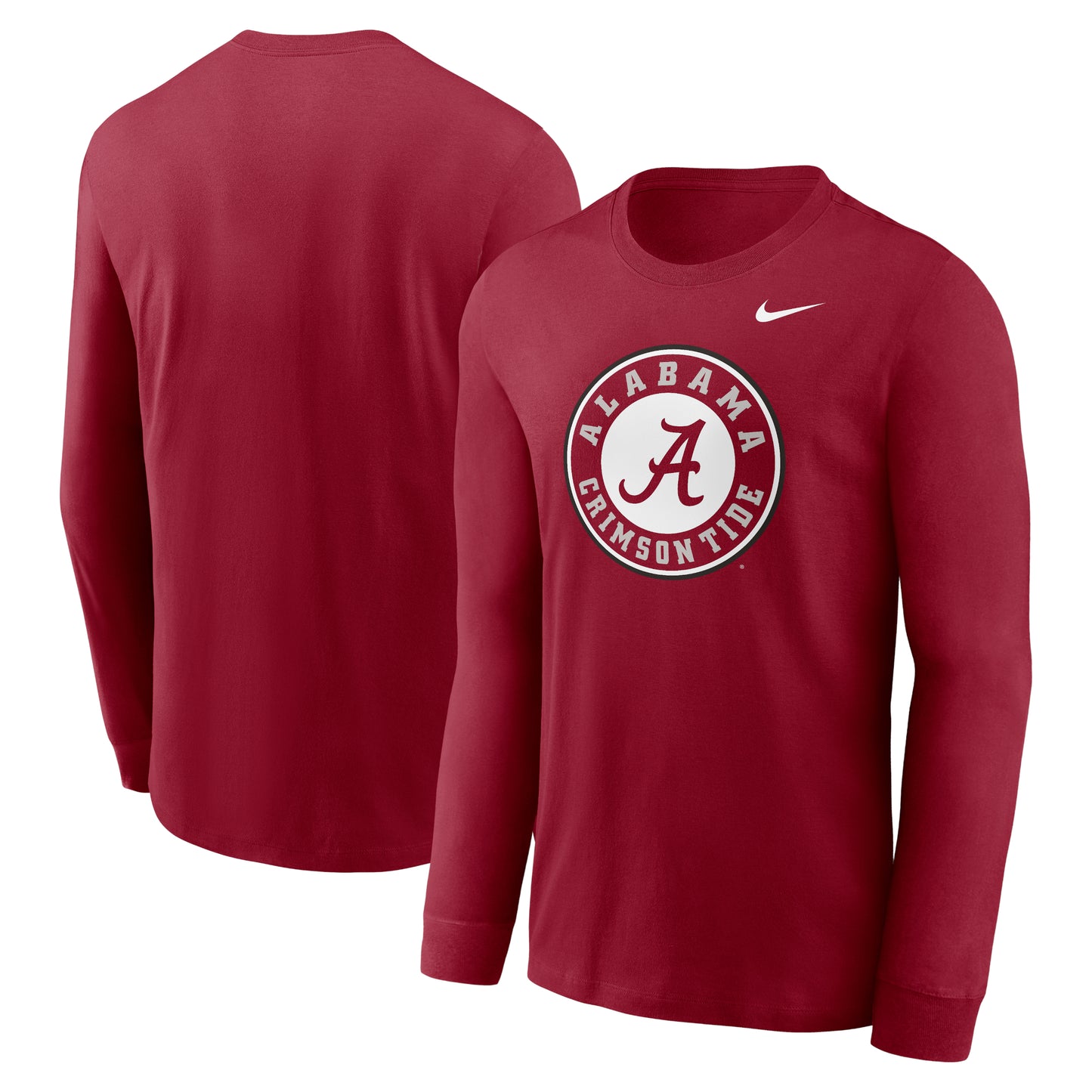 Men's Nike Crimson Alabama Crimson Tide Alternate Logo Long Sleeve T-Shirt