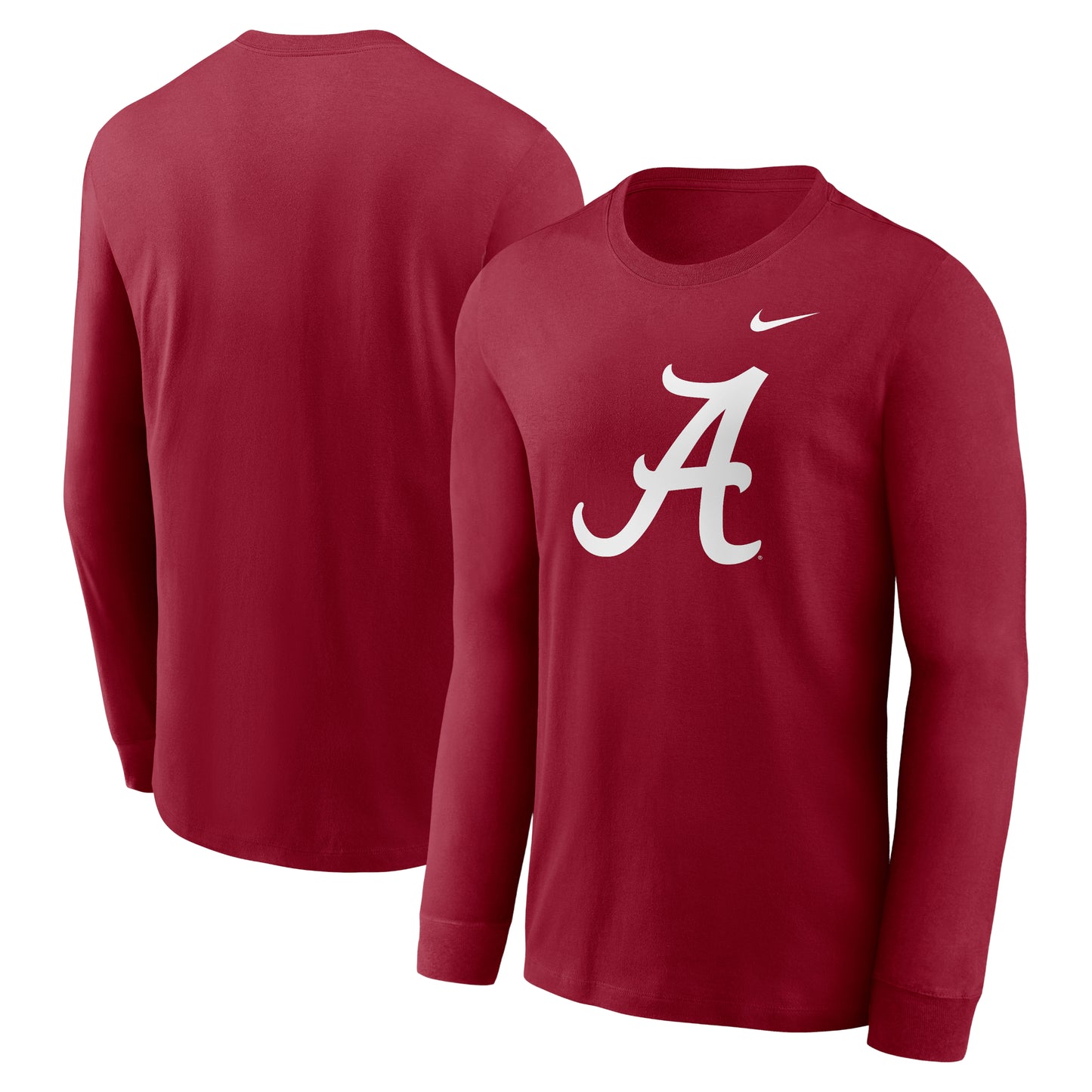 Men's Nike Crimson Alabama Crimson Tide Primary Logo Long Sleeve T-Shirt