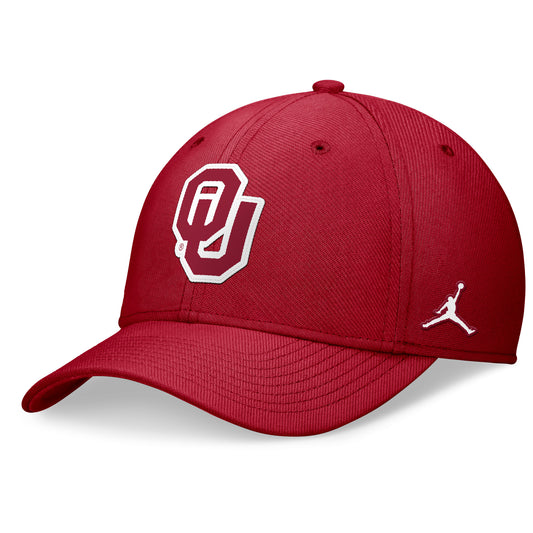 Men's Jordan Brand Crimson Oklahoma Sooners 2024 Sideline Flex Hat