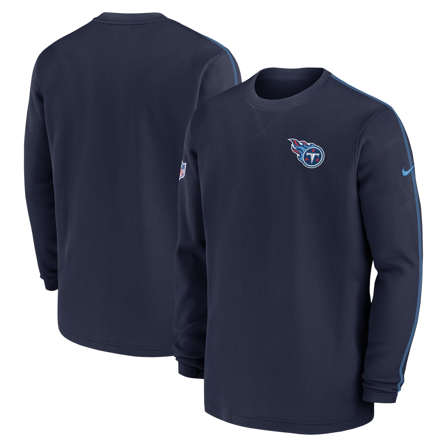 Men's Nike Navy Tennessee Titans 2024 Sideline Coaches Long Sleeve Top